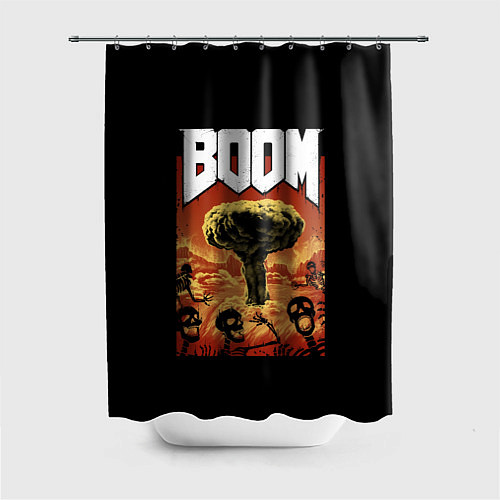 Шторка для ванной Boom - Doom / 3D-принт – фото 1
