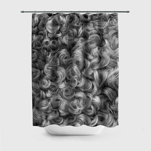 Шторка для ванной Кудрявая шерсть баранов / 3D-принт – фото 1