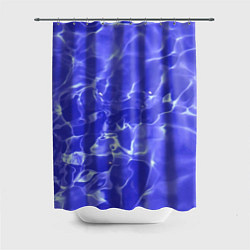 Шторка для душа Синяя вода текстура, цвет: 3D-принт