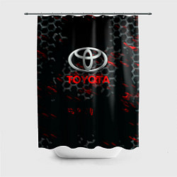 Шторка для душа Toyota краски броня, цвет: 3D-принт