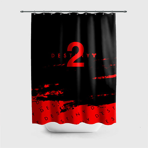 Шторка для ванной Destiny 2 краски надписи / 3D-принт – фото 1