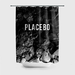 Шторка для душа Placebo black graphite, цвет: 3D-принт
