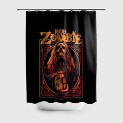 Шторка для душа Rob zombie skull, цвет: 3D-принт