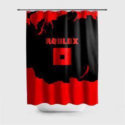 Шторка для ванной Roblox краски красные