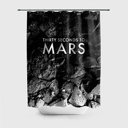 Шторка для ванной Thirty Seconds to Mars black graphite