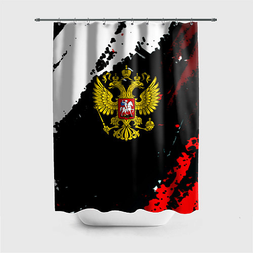 Шторка для ванной Россия герб текстура краски / 3D-принт – фото 1