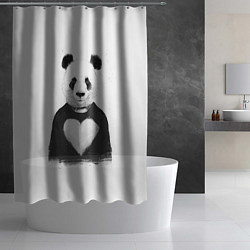 Шторка для душа Love panda, цвет: 3D-принт — фото 2