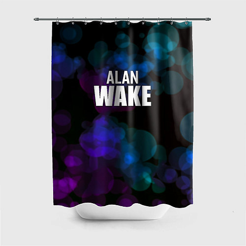 Шторка для ванной Alan wake текстура / 3D-принт – фото 1