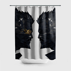 Шторка для ванной Адам Дженсен в отражении deus ex