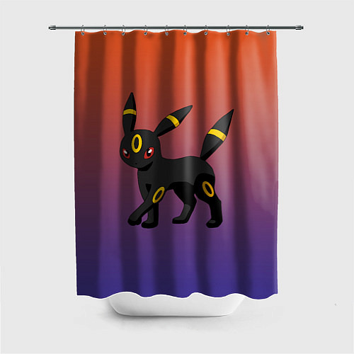 Шторка для ванной Умбреон покемон-кот / 3D-принт – фото 1