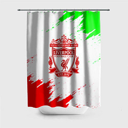 Шторка для душа Liverpool краски спорт, цвет: 3D-принт