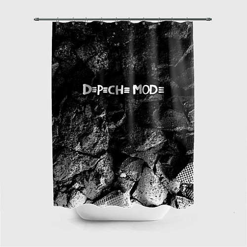 Шторка для ванной Depeche Mode black graphite / 3D-принт – фото 1