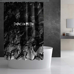 Шторка для душа Depeche Mode black graphite, цвет: 3D-принт — фото 2
