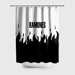 Шторка для ванной Ramones fire black rock