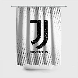 Шторка для ванной Juventus с потертостями на светлом фоне