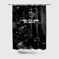 Шторка для душа Twenty One Pilots black ice, цвет: 3D-принт