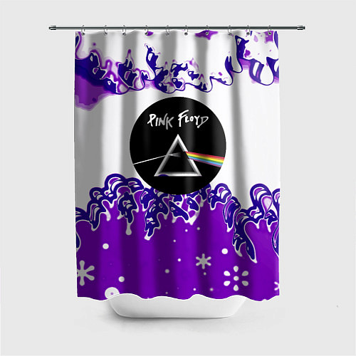 Шторка для ванной Pink floyd violet splash / 3D-принт – фото 1