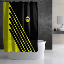 Шторка для душа Borussia sport line uniform, цвет: 3D-принт — фото 2