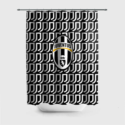 Шторка для ванной Juventus pattern fc / 3D-принт – фото 1