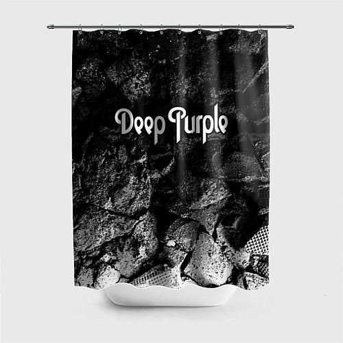 Шторка для ванной Deep Purple black graphite / 3D-принт – фото 1
