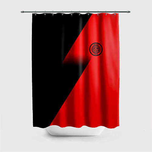 Шторка для ванной Inter geometry red sport / 3D-принт – фото 1