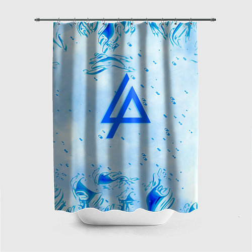Шторка для ванной Linkin park холодный огонь бренд / 3D-принт – фото 1