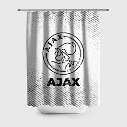Шторка для ванной Ajax с потертостями на светлом фоне