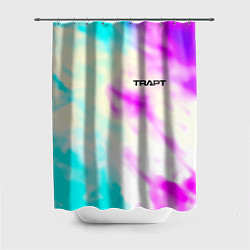 Шторка для ванной Trapt текстура градиент неоновые краски