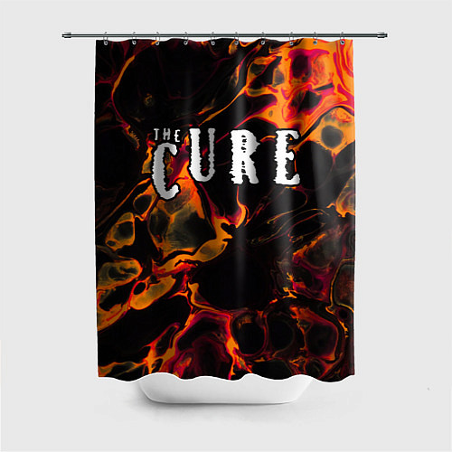 Шторка для ванной The Cure red lava / 3D-принт – фото 1