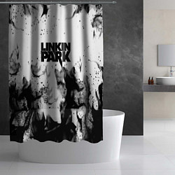 Шторка для душа Linkin park огненный дым рок, цвет: 3D-принт — фото 2