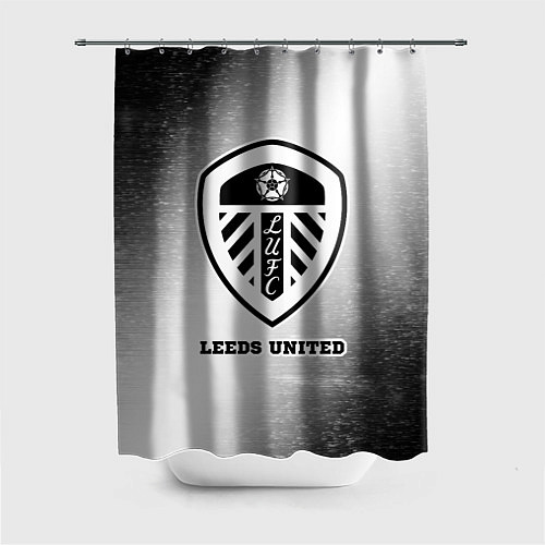 Шторка для ванной Leeds United sport на светлом фоне / 3D-принт – фото 1