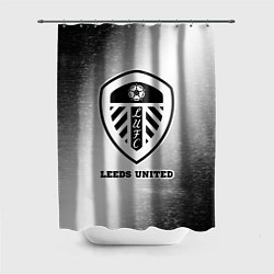 Шторка для ванной Leeds United sport на светлом фоне
