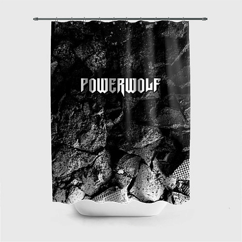 Шторка для ванной Powerwolf black graphite / 3D-принт – фото 1