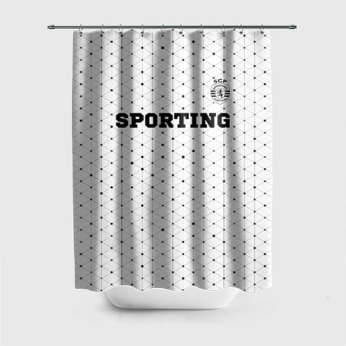 Шторка для ванной Sporting sport на светлом фоне посередине / 3D-принт – фото 1