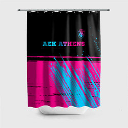 Шторка для ванной AEK Athens - neon gradient посередине