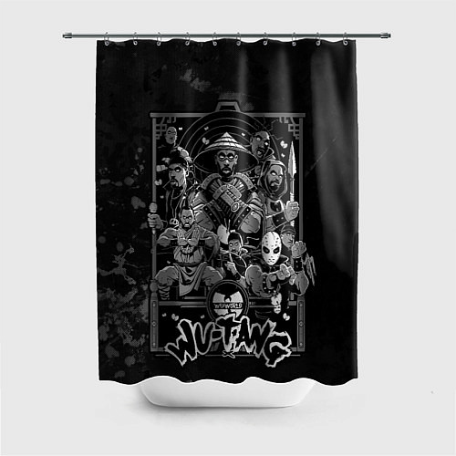 Шторка для ванной Wu tang monks / 3D-принт – фото 1