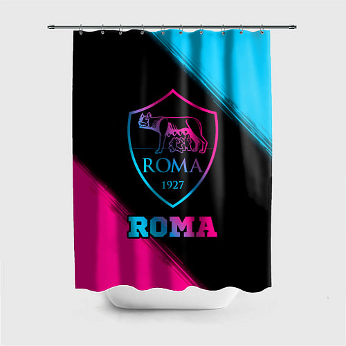 Шторка для ванной Roma - neon gradient / 3D-принт – фото 1