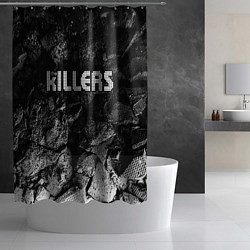 Шторка для душа The Killers black graphite, цвет: 3D-принт — фото 2