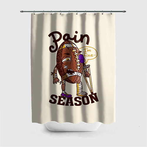 Шторка для ванной Сезон боли / 3D-принт – фото 1