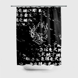 Шторка для ванной Samurai pattern japan 2077