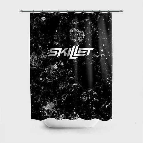 Шторка для ванной Skillet black ice / 3D-принт – фото 1