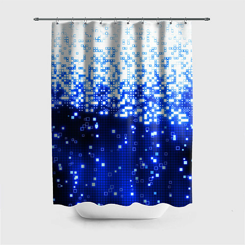 Шторка для ванной Поврежденный цифровой скин - осыпающиеся пиксели / 3D-принт – фото 1