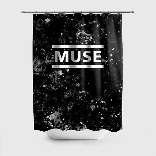 Шторка для ванной Muse black ice / 3D-принт – фото 1