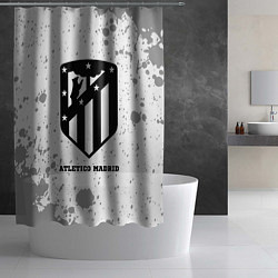 Шторка для душа Atletico Madrid sport на светлом фоне, цвет: 3D-принт — фото 2