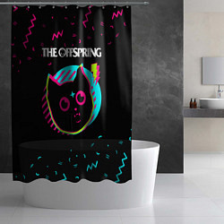 Шторка для душа The Offspring - rock star cat, цвет: 3D-принт — фото 2