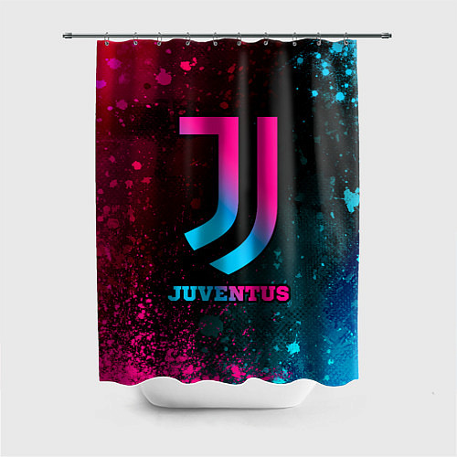 Шторка для ванной Juventus - neon gradient / 3D-принт – фото 1