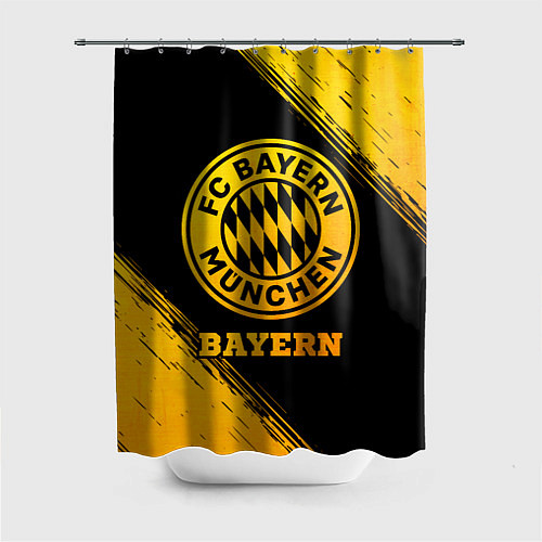 Шторка для ванной Bayern - gold gradient / 3D-принт – фото 1