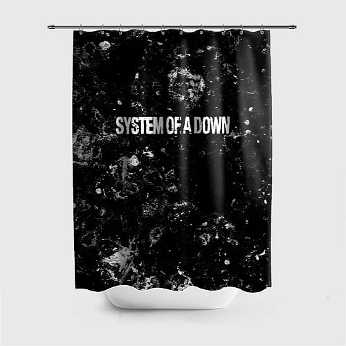 Шторка для ванной System of a Down black ice / 3D-принт – фото 1