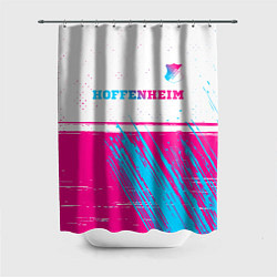 Шторка для ванной Hoffenheim neon gradient style посередине