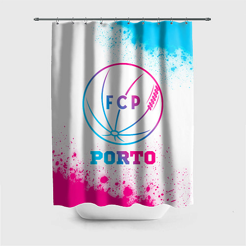 Шторка для ванной Porto neon gradient style / 3D-принт – фото 1